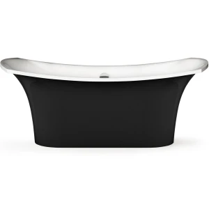 Ванна из литьевого мрамора PAA Bel Canto 180x85 Glossy Alpine White/Glossy Black