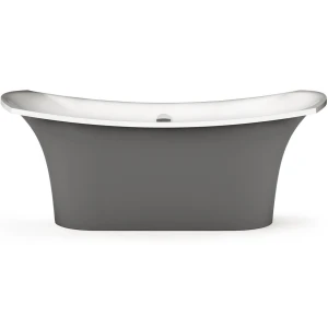 Ванна из литьевого мрамора PAA Bel Canto 180x85 Glossy Alpine White/Glossy Grey