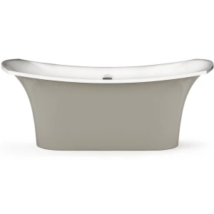 Ванна из литьевого мрамора PAA Bel Canto 180x85 Glossy Alpine White/Glossy Smoke