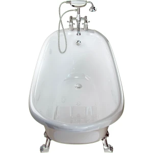 Ванна из искусственного камня Фэма Салерно-2 170x80, ножки хром