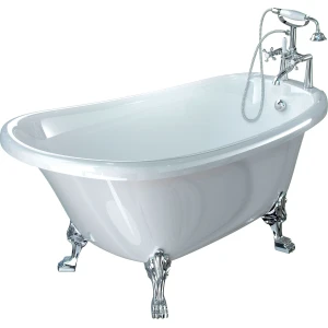 Ванна из искусственного камня Фэма Салерно-2 170x80, ножки хром