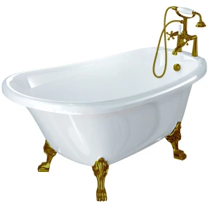 Ванна из искусственного камня Фэма Салерно-2 170x80, ножки бронза