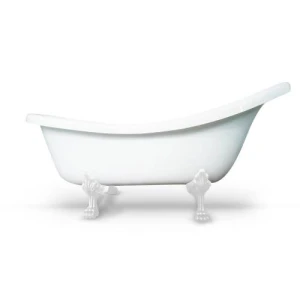 Ванна из литьевого мрамора Castone Даллас King Size 175x81 ножки белые