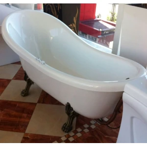 Ванна из литьевого мрамора Castone Даллас King Size 175x81 ножки бронза