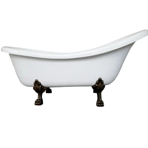 Ванна из литьевого мрамора Castone Даллас King Size 175x81 ножки бронза