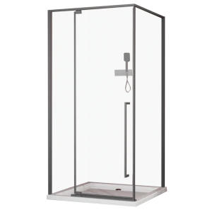 Душевое ограждение Esbano ESA-128PS-GM 120x80 оружейная сталь