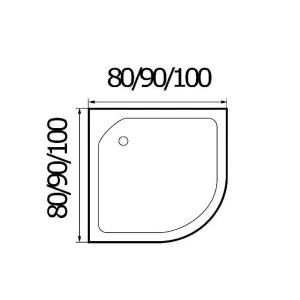 Душевая кабина River Nara Eco 80/24 MT 80х80 без крыши