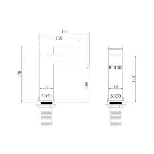 Смеситель ABBER Wasserfall AF8610 для раковины