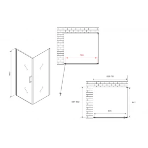Душевой уголок Abber Sonnenstrand 70х90 AG04070M-S90M