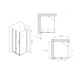 Душевой уголок Abber Zart 100х100 AG08100P-S101
