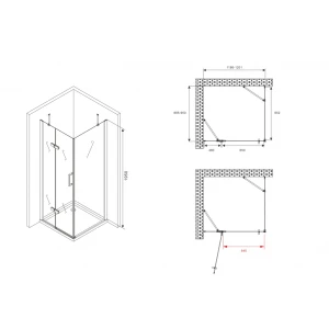 Душевой уголок Abber Zart 120х90 AG08120-S91