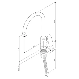 Смеситель Am.Pm Like для кухни F8007111