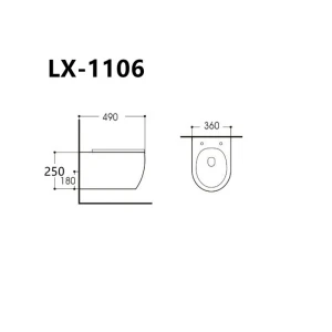 Унитаз подвесной Aquanet Smart Rimless LX-1106