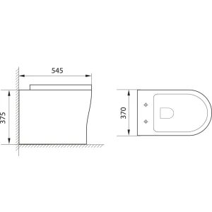 Унитаз подвесной Aquanet Rimless Roll-W CL-12249D