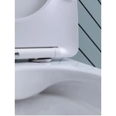 Комплект Aquanet Rimless Cetus 2.0 с инсталляцией и клавишей хром