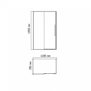 Душевой уголок BandHours Gemini/Vega-Glass 812 120x80 190330001