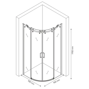 Душевой уголок Berges Gelios 90х90 061025