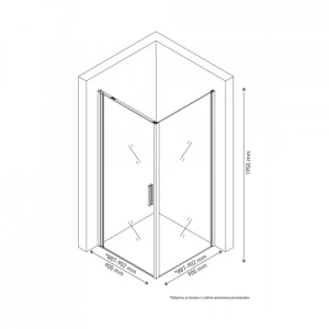 Душевой уголок Berges Legos LS-1 90х90 061034