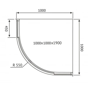 Душевой уголок Berges Solo R 100х100 061120