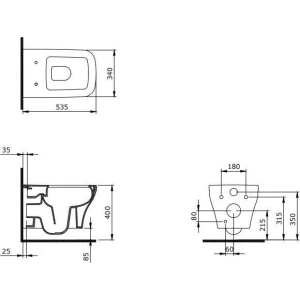 Унитаз подвесной Bocchi Firenze 1304-001-0129