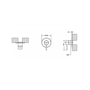 Смеситель Bravat Arc для душа PB86061BW-A1-07