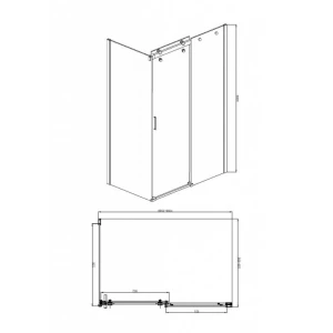 Душевой уголок Bravat Wave 120х80 BS120.3102S