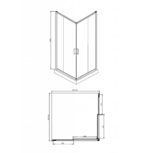 Душевой уголок Bravat Drop 90х90 BS090.2200A