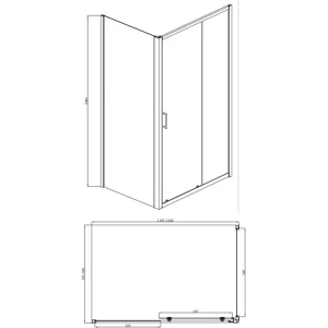 Душевой уголок Bravat Drop 120х80 BS120.3100A