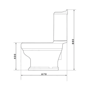 Унитаз-компакт CAPRIGO Borgo 3813 белый