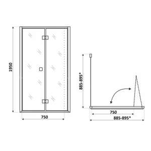 Душевой уголок Cerutti SPA Bella 90x90 ZQD91T