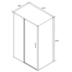 Душевой уголок Cerutti SPA Muza 120 120x80