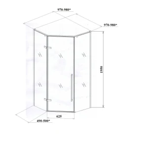 Душевой уголок Cerutti SPA C2AW 100x100