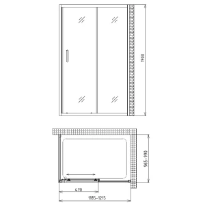 Душевой уголок Gemy Victoria S30191A-A100 120x100