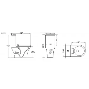 Унитаз напольный Grossman GR-4443S
