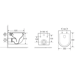 Унитаз подвесной Grossman GR-4483S