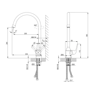 Смеситель Lemark plus Advance для кухни LM1205C