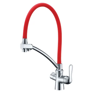 Смеситель Lemark Comfort для кухни LM3070C-Red с подключением к фильтру