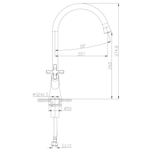 Смеситель Lemark Duetto для кухни LM5704C