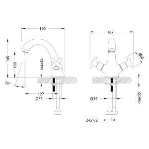 Смеситель Lemark Flora для раковины LM0106C