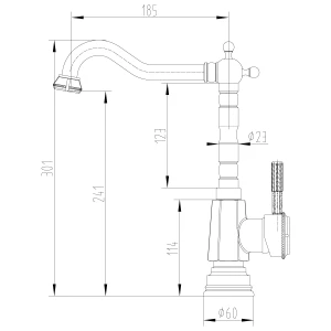 Смеситель Lemark Jasmine для кухни LM6605ORB