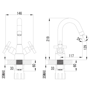 Смеситель Lemark Neo для раковины LM2207C