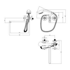 Смеситель Lemark Promotion для ванны с душем LM6048C