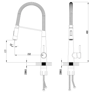 Смеситель Lemark Soul для кухни LM6002C