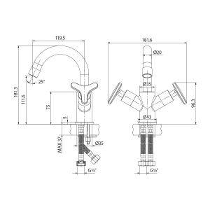 Смеситель Lemark plus Spirit для раковины LM1907C