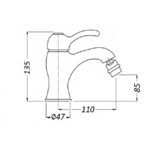 Смеситель Magliezza Collana 50128-cr для биде