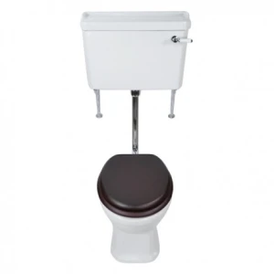 Унитаз напольный Magliezza Retro с бачком на средней трубе, цвет хром 7009M-CR