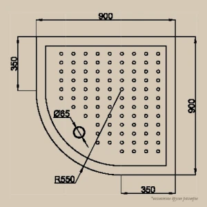 Душевой уголок Migliore Diadema 90х90 22677