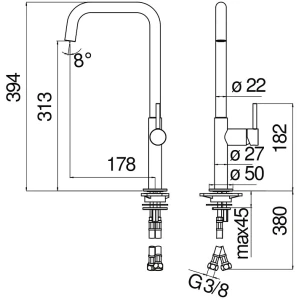Смеситель Nobili Acquerelli для кухни AQ93113CR