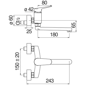 Смеситель Nobili Blues для кухни BS101115CR