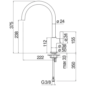 Смеситель Nobili Flag для кухни FL96113CR